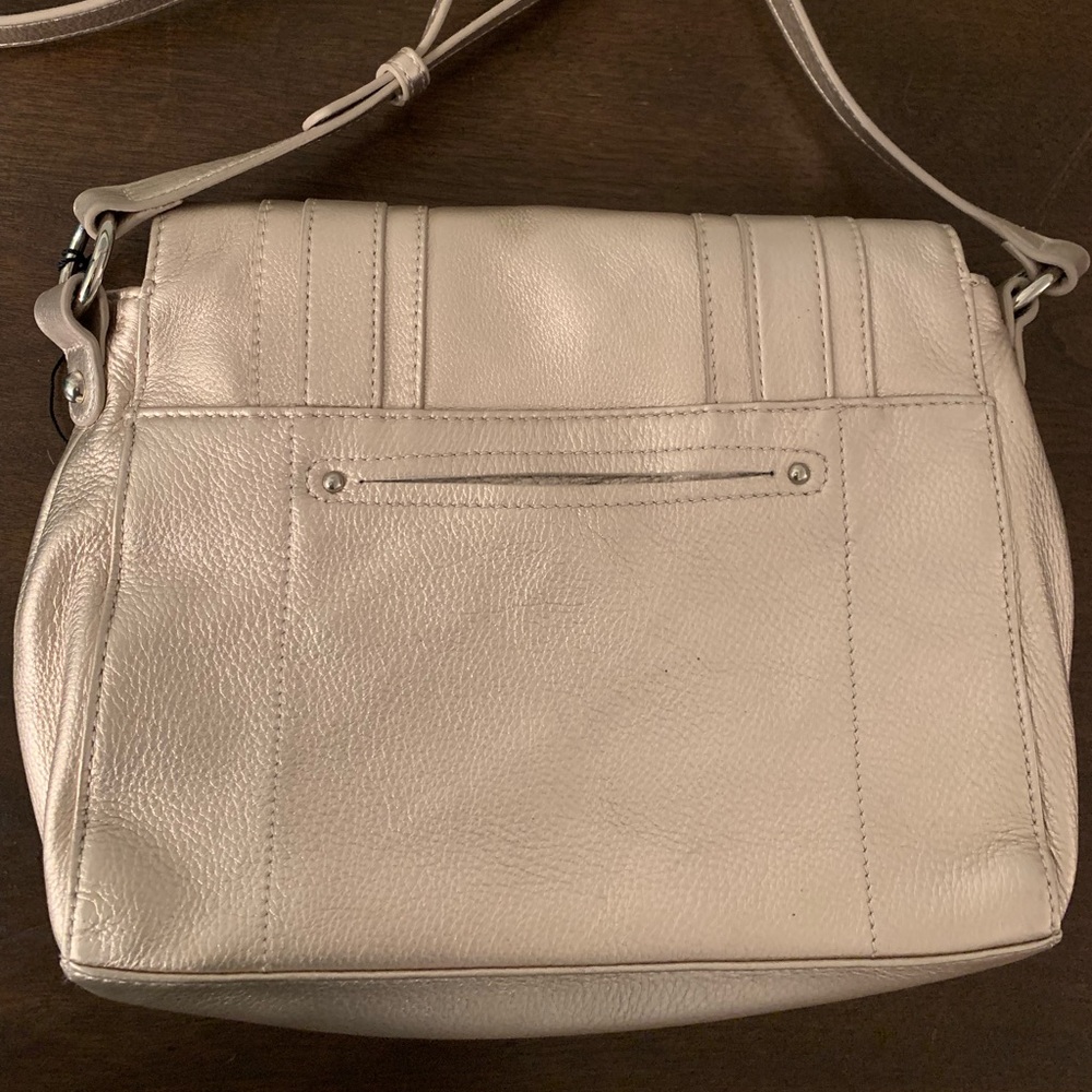 NWT B. Makowsky Leather Metallic Bag - Picture 4 of 12